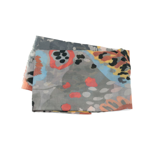 Grey Bed Of Asters Scarf